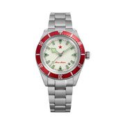 Red Star SEA STAR Watch with Full Lume Dial and Red Bezel #7074G-G