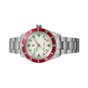 Red Star SEA STAR Watch with Full Lume Dial and Red Bezel #7074G-G