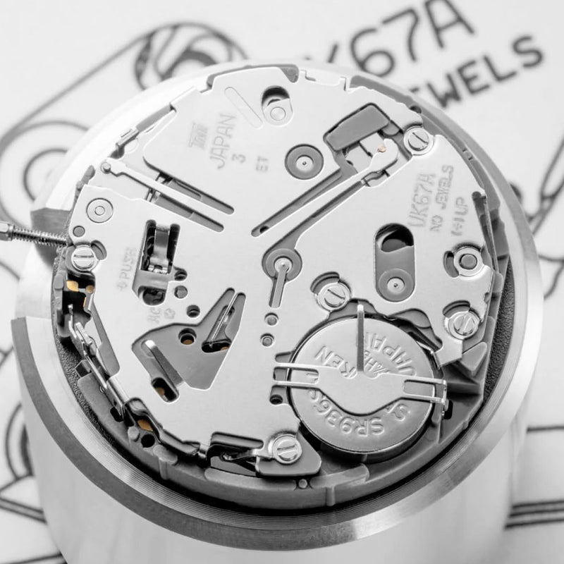 Nivada Grenchen Chronosport Mecaquartz Watch with Black Dial #77001Q45
