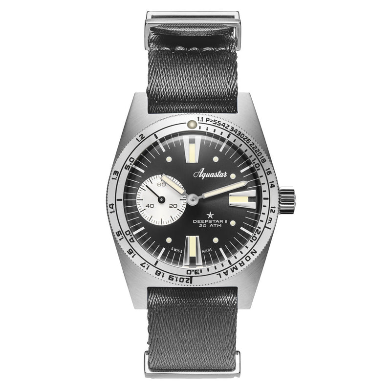 Aquastar Deepstar II Dive Watch with Steel Grey Dial #AS-776033