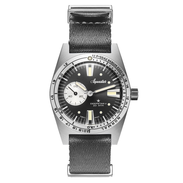 Aquastar Deepstar II Dive Watch with Steel Grey Dial #AS-776033