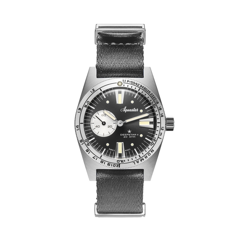 Aquastar Deepstar II Dive Watch with Steel Grey Dial #AS-776033