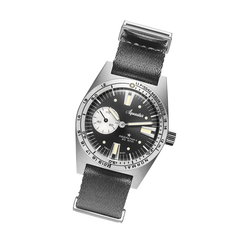 Aquastar Deepstar II Dive Watch with Steel Grey Dial #AS-776033