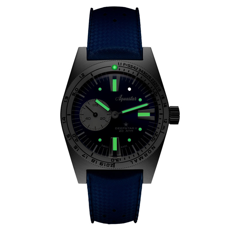 Aquastar Deepstar II Dive Watch with Steel Grey Dial #AS-776033