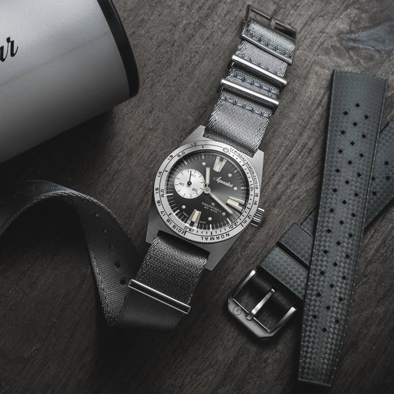 Aquastar Deepstar II Dive Watch with Steel Grey Dial #AS-776033