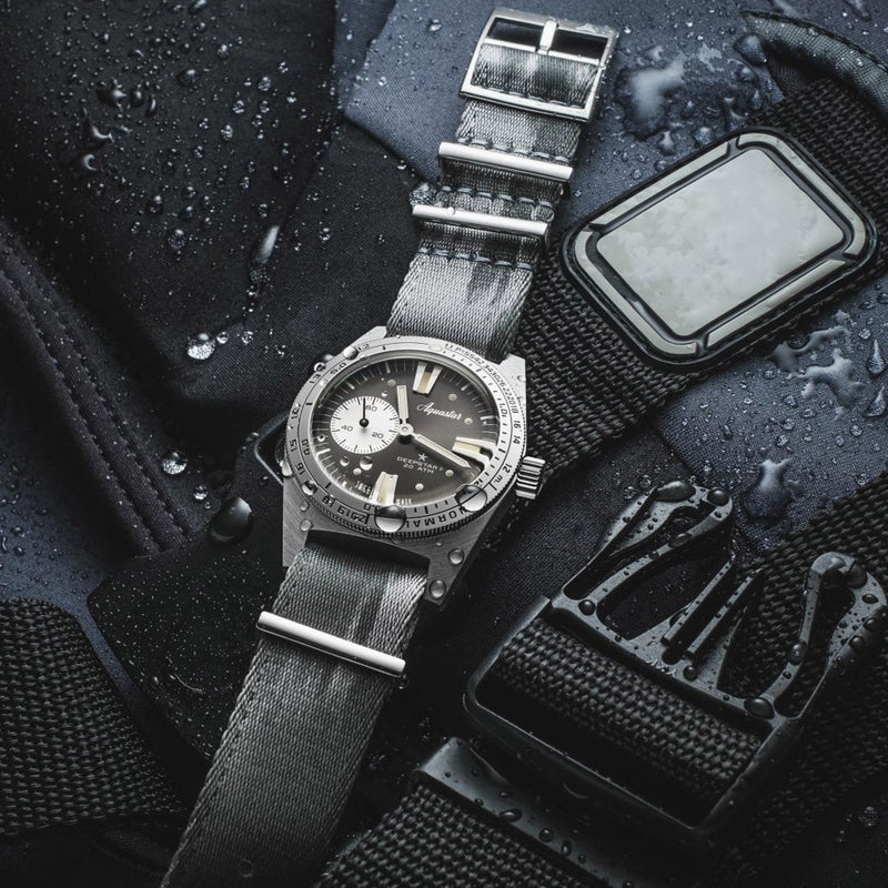Aquastar Deepstar II Dive Watch with Steel Grey Dial #AS-776033
