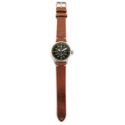 Aristo Vintage Flieger with Swiss Automatic Movement and Black Dial #7H117 full