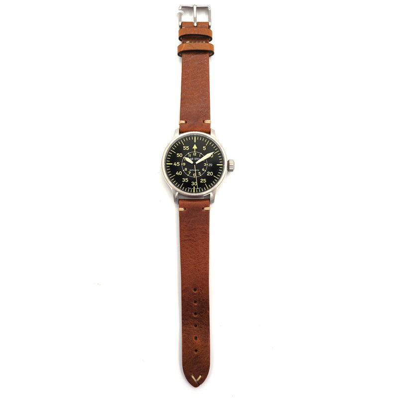 Aristo Vintage Flieger with Swiss Automatic Movement and Black Dial #7H117 full