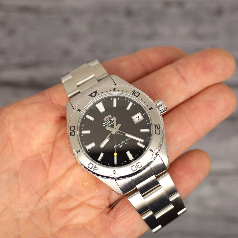 Islander 20mm Brushed Solid-Link Bracelet for Orient Mako 40 Dive Watch #BRAC-148