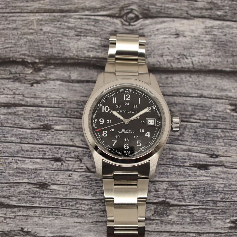 Islander 20mm Brushed Link Bracelet for Hamilton Khaki Field Auto 38mm #BRAC-164