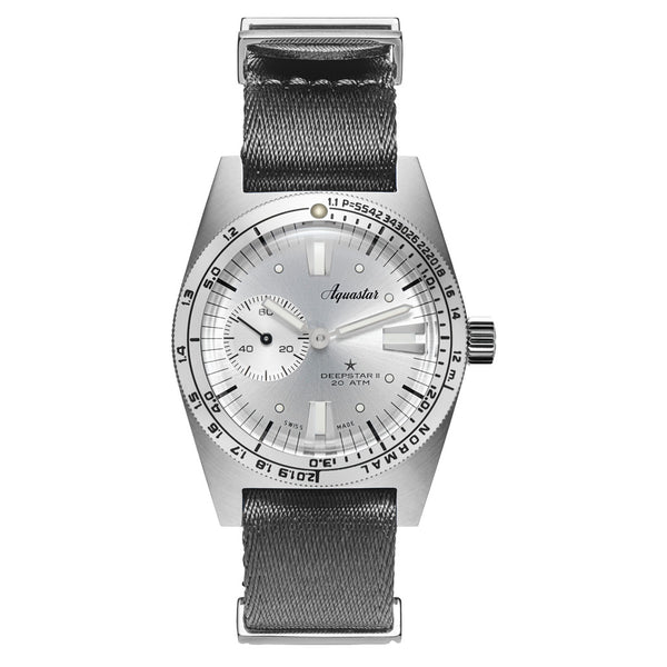 Aquastar Deepstar II Dive Watch with Vintage Silver Dial #AS-811772