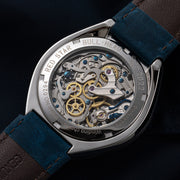 Red Star Bullhead Mechanical Chronograph with Brown Dial #8597G-2 zoom back