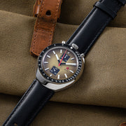 Red Star Bullhead Mechanical Chronograph with Cream Dial #8597G-3 lifestyle