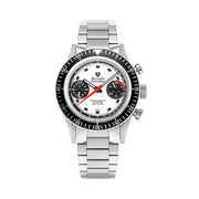 Nivada Grenchen 38mm Chronomaster Panda Dial Watch #86054M20LC