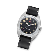 Red Star Historic Watch with ST5 Mechanical Movement and Black Strap #8608-BL Tilt