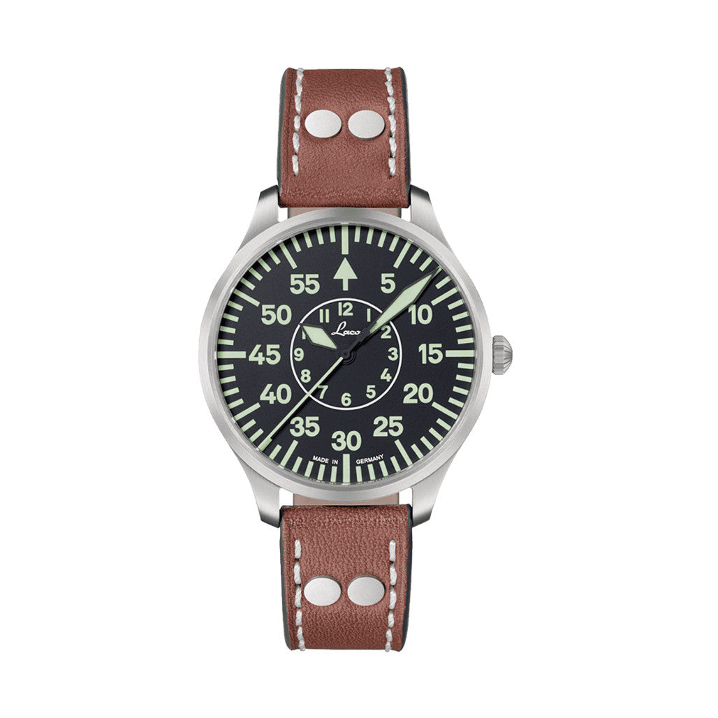 Laco Zurich 40mm Pilot Quartz Watch #861806 — Long Island Watch