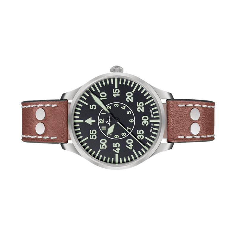 Laco Zurich 40mm Pilot Quartz Watch #861806 side