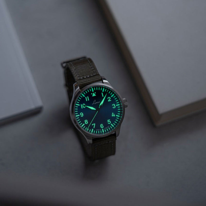 Laco 42mm Augsburg Blaue Stunde Automatic Pilot Watch #862100-2
