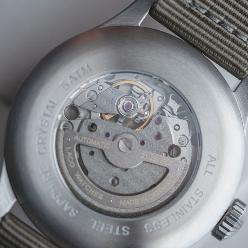 Laco 42mm Augsburg Blaue Stunde Automatic Pilot Watch #862100-2