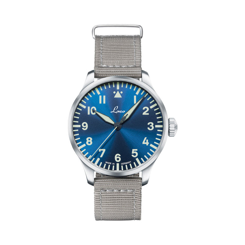 Laco 42mm Augsburg Blaue Stunde Automatic Pilot Watch #862100-2