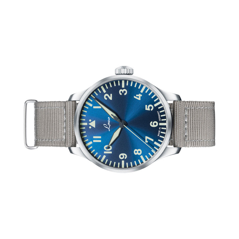 Laco 42mm Augsburg Blaue Stunde Automatic Pilot Watch #862100-2