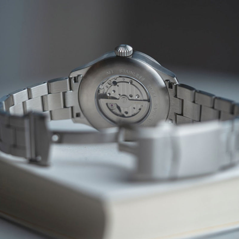 Laco 42mm Aachen Blaue Stunde Automatic Pilot Watch on Bracelet #862101.2MB