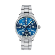 Laco 42mm Aachen Blaue Stunde Automatic Pilot Watch on Bracelet #862101.2MB