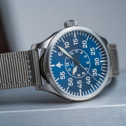 Laco 42mm Aachen Blaue Stunde Automatic Pilot Watch #862101.2