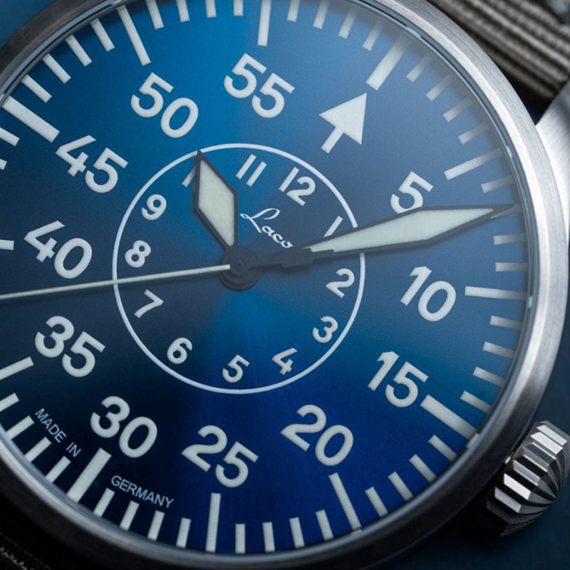 Laco 42mm Aachen Blaue Stunde Automatic Pilot Watch #862101.2