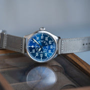 Laco 42mm Aachen Blaue Stunde Automatic Pilot Watch #862101.2