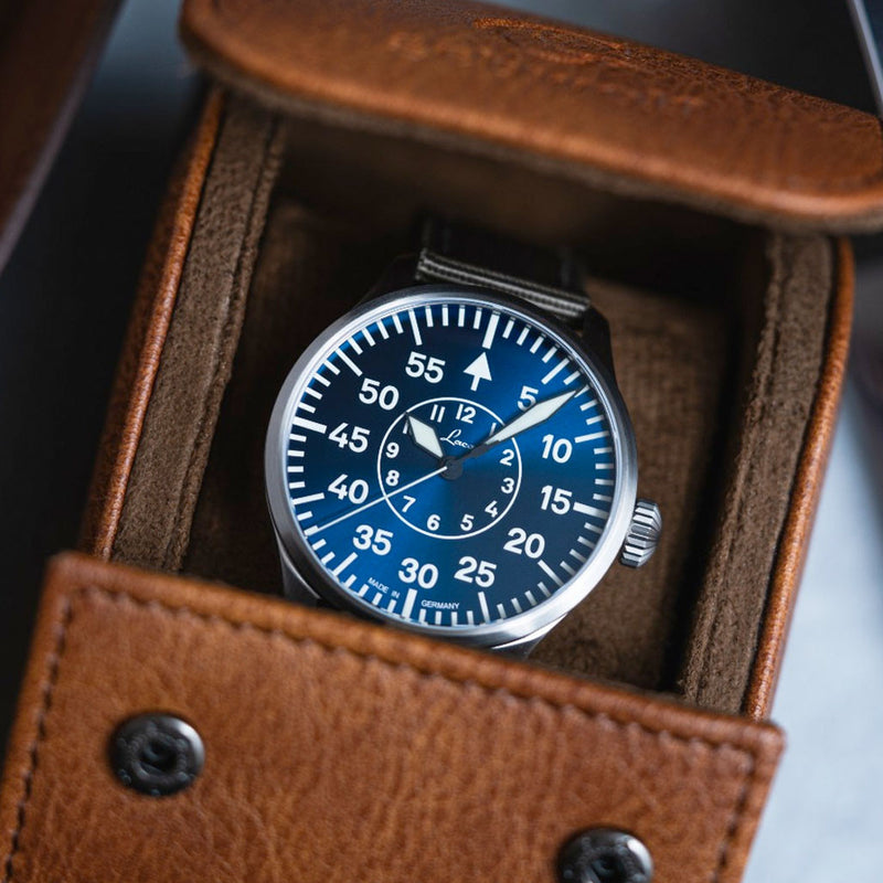 Laco 42mm Aachen Blaue Stunde Automatic Pilot Watch #862101.2