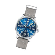 Laco 42mm Aachen Blaue Stunde Automatic Pilot Watch #862101.2