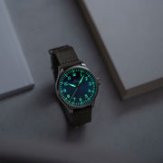 Laco 39mm Augsburg Blaue Stunde Automatic Pilot Watch #862102.2