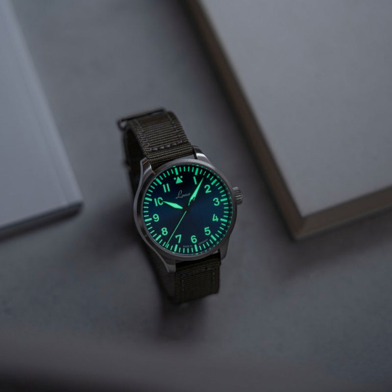 Laco 39mm Augsburg Blaue Stunde Automatic Pilot Watch #862102.2