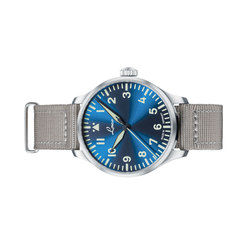 Laco 39mm Augsburg Blaue Stunde Automatic Pilot Watch #862102.2