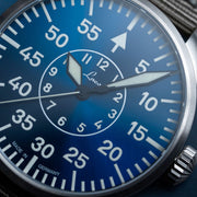 Laco 39mm Aachen Blaue Stunde Automatic Pilot Watch #862103.2