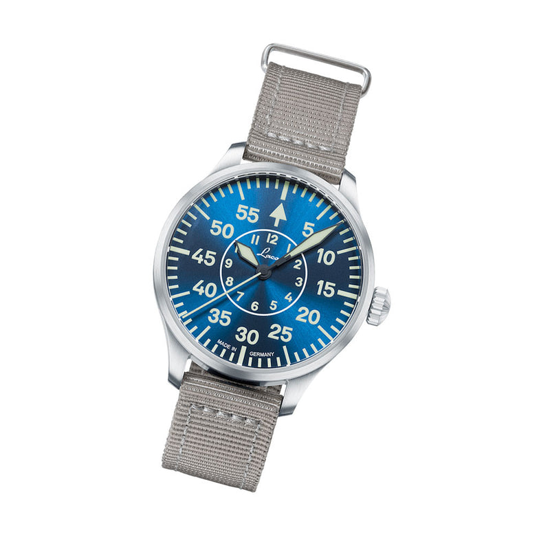 Laco 39mm Aachen Blaue Stunde Automatic Pilot Watch #862103.2