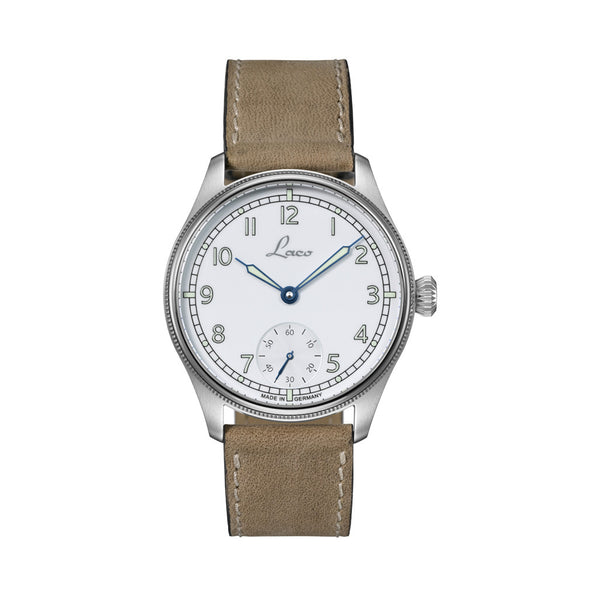 Laco Cuxhaven Manual Winding Navy Watch with AR Sapphire Crystal #862104.2