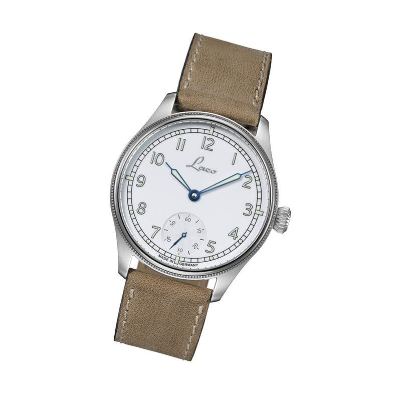 Laco Cuxhaven Manual Winding Navy Watch with AR Sapphire Crystal #862104.2