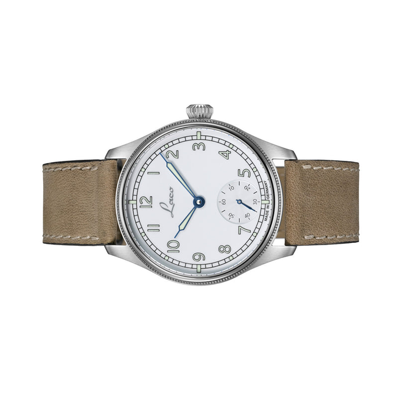 Laco Cuxhaven Manual Winding Navy Watch with AR Sapphire Crystal #862104.2