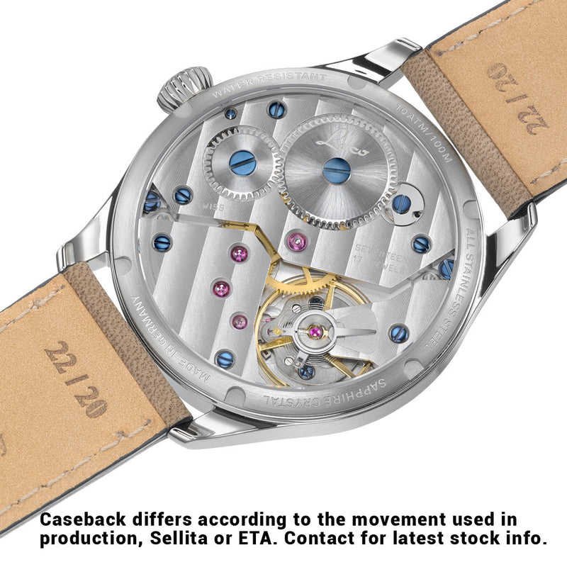 Laco Cuxhaven Manual Winding Navy Watch with AR Sapphire Crystal #862104.2