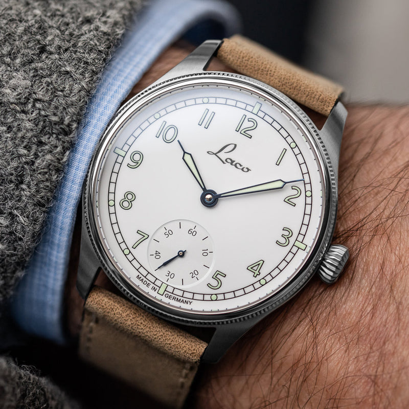 Laco Cuxhaven Manual Winding Navy Watch with AR Sapphire Crystal #862104.2