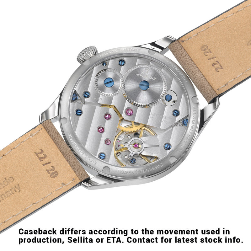 Laco Bremerhaven Manual Winding Navy Watch with AR Sapphire Crystal #862105.2