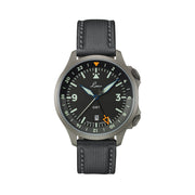 Laco Frankfurt Swiss Automatic GMT Dual-Time Pilot Watch with Double-Dome AR Sapphire Crystal #862120