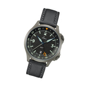 Laco Frankfurt Swiss Automatic GMT Dual-Time Pilot Watch with Double-Dome AR Sapphire Crystal #862120