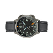Laco Frankfurt Swiss Automatic GMT Dual-Time Pilot Watch with Double-Dome AR Sapphire Crystal #862120