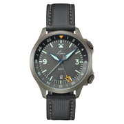 Laco Frankfurt Swiss Automatic GMT Dual-Time Pilot Watch with Double-Dome AR Sapphire Crystal #862121