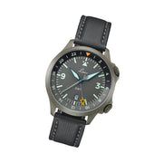 Laco Frankfurt Swiss Automatic GMT Dual-Time Pilot Watch with Double-Dome AR Sapphire Crystal #862121