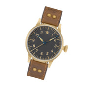 Laco Munster Bronze Type A Dial Swiss Automatic Pilot Watch with Sapphire Crystal #862149 tilt
