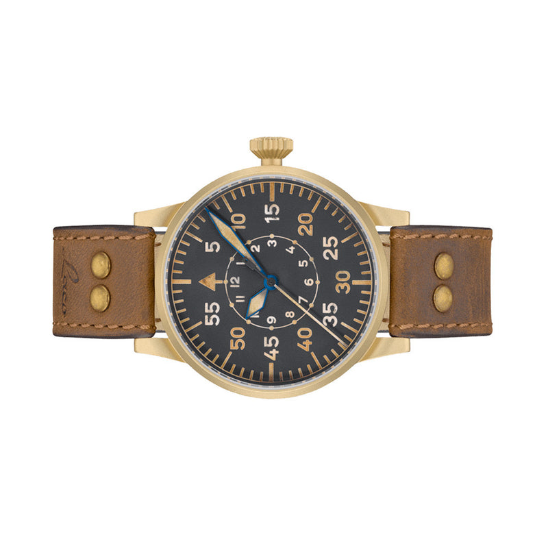 Laco Paderborn Bronze Type B Dial Swiss Automatic Pilot Watch with Sapphire Crystal #862150 side